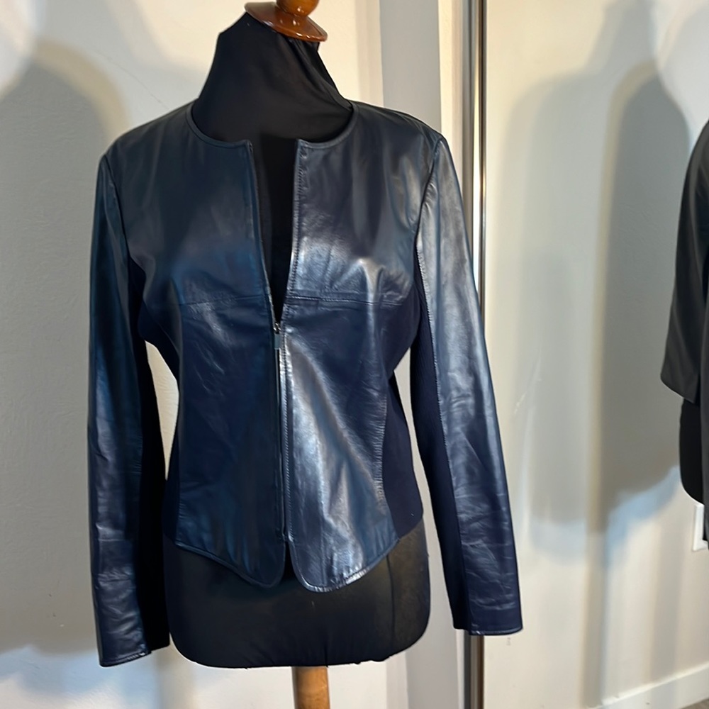 ST JOHN LEATHER JACKET